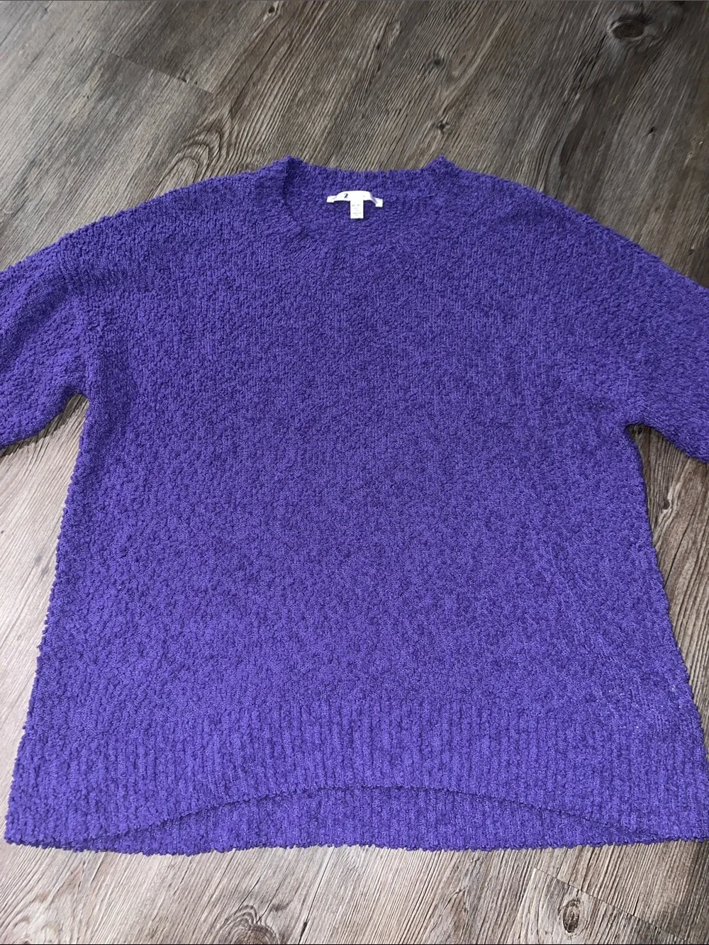 SEVEN7 Bouclé Crewneck Sweater